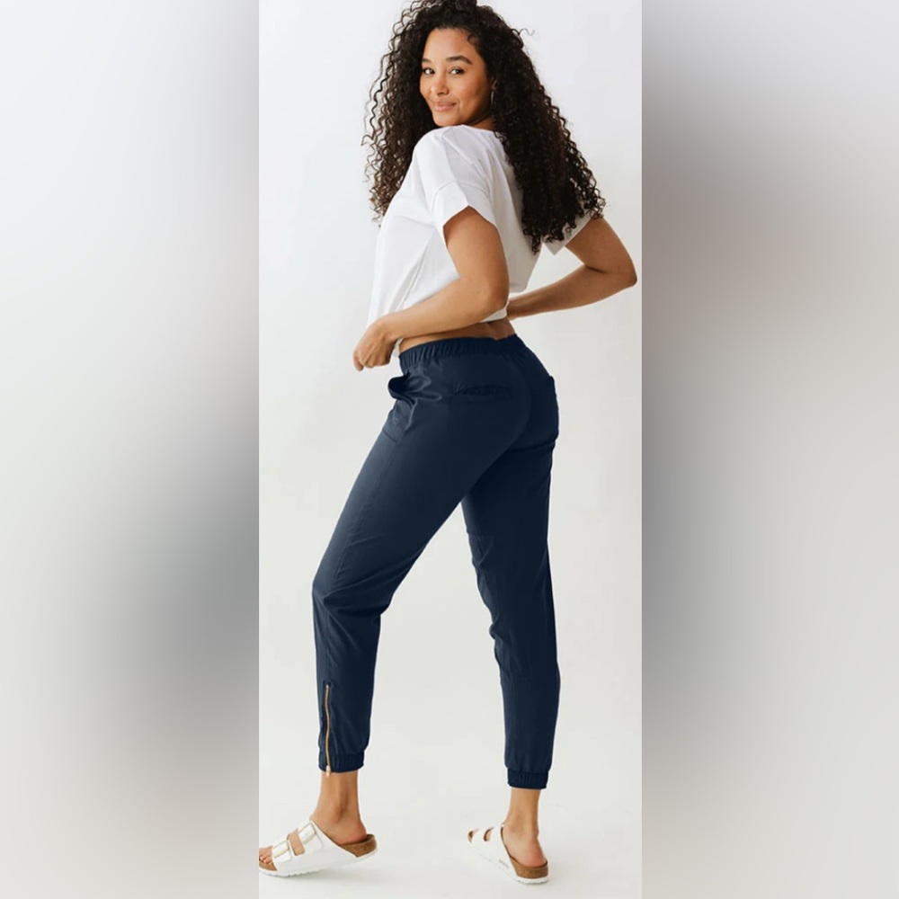 ALBION TRUE BLUE JETSETTERS WOMEN’S TRAVEL JOGGERS NAVY BLUE SIZE XS
